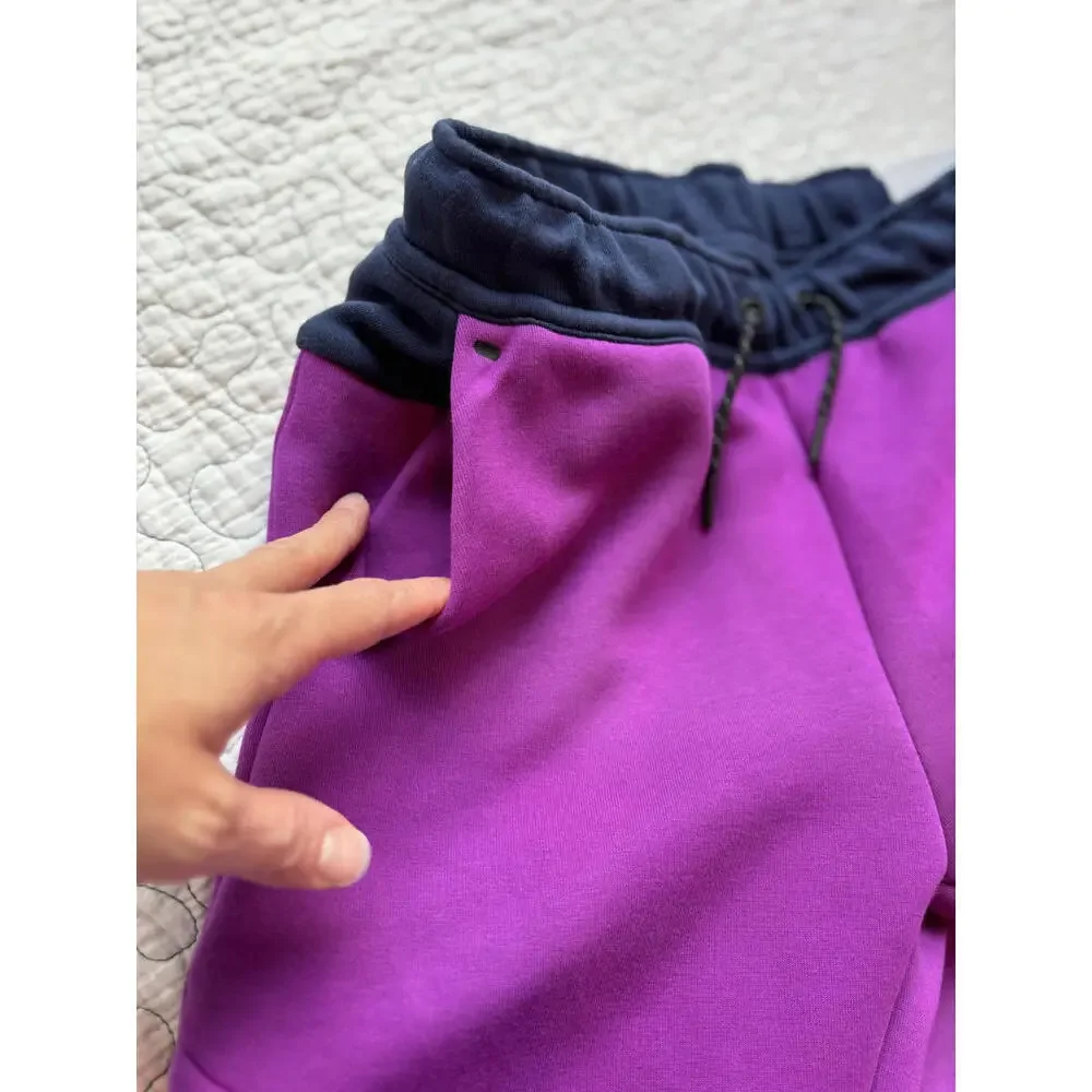 Nike Tech Youth Jogger Sweatpants Size‎ Large - Purple and Navy #454